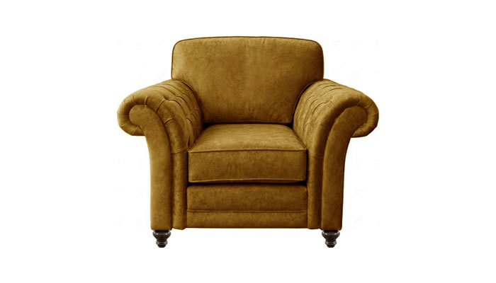 Signature Collection Blenheim Armchair in Aston Mustard Fabric
